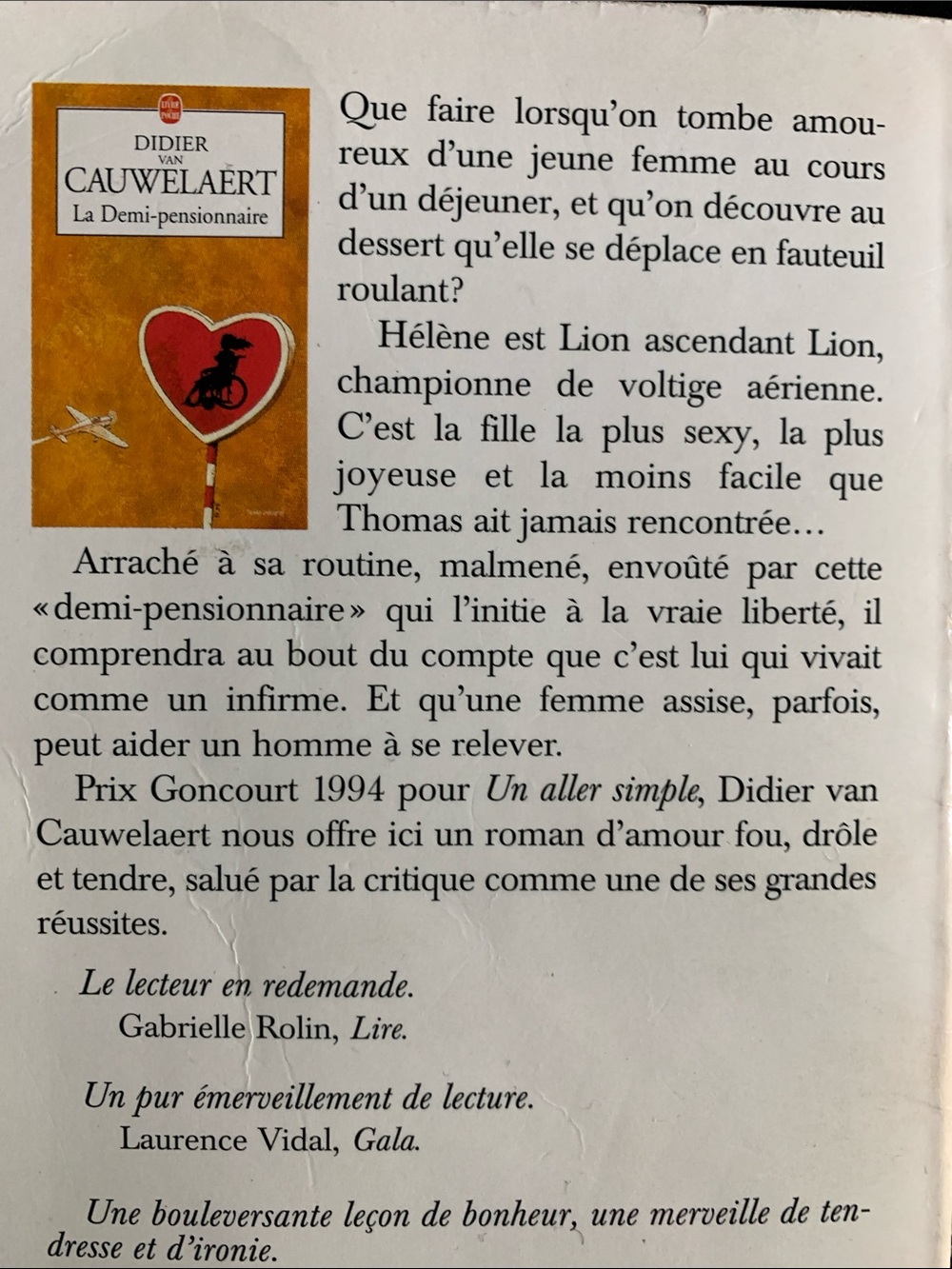 3/10$ Didier van Cauwelaert "La Demi-pensionnaire" - pocket - Picture 3 of 4